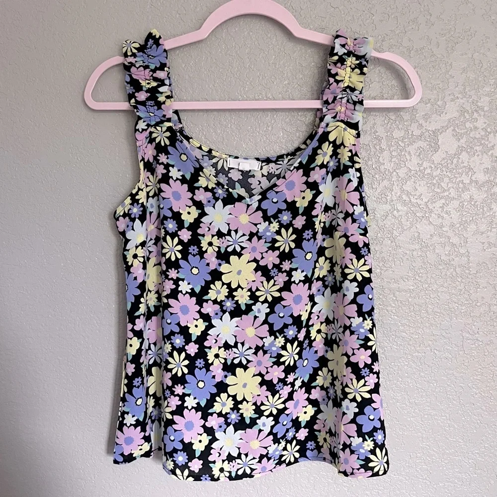 Mine Feeling Like Floral Shift Top Women’s Size Medium